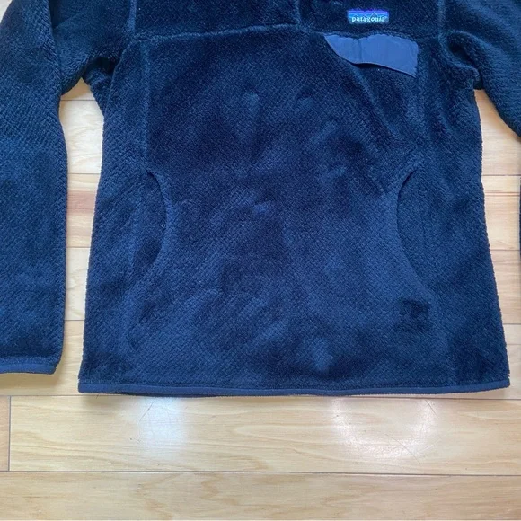 Patagonia Re-Tool Snap-T High Pile Fleece Womens Sz S Black PolarTec - Picture 6 of 8